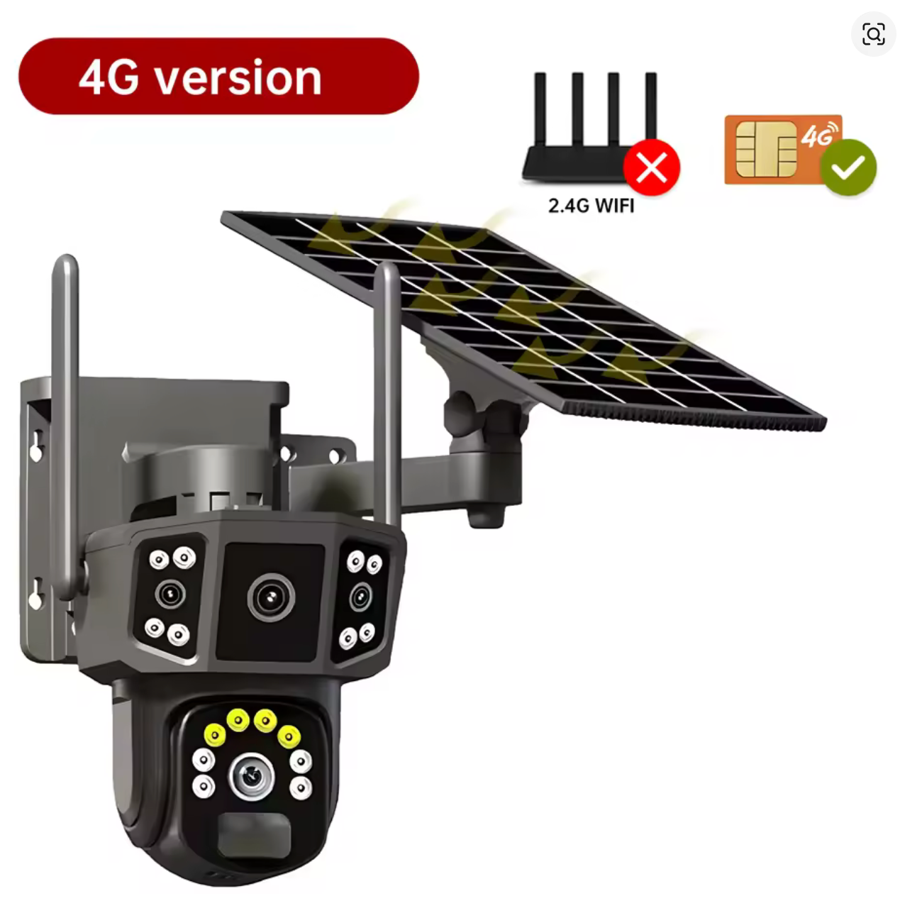 Camera solaire 4G 10mp tinder