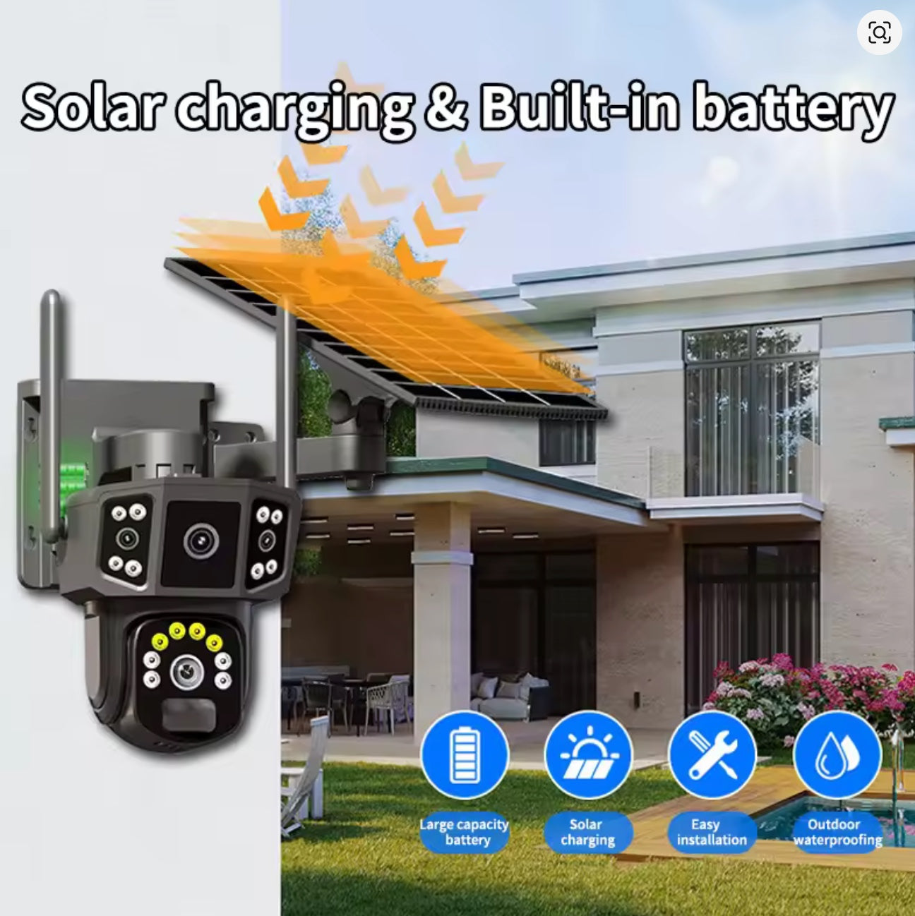 Camera solaire 4G 10mp tinder