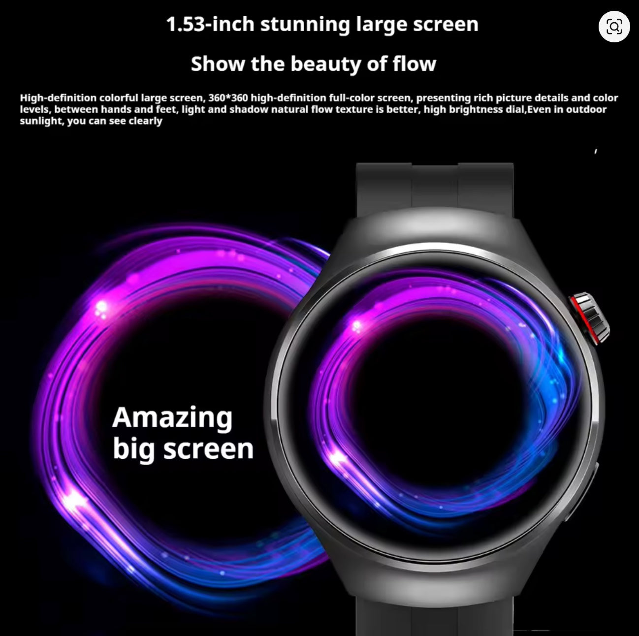 C60-G7 MAX – Montre Intelligente avec Chargement Sans Fil