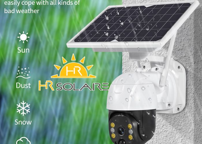Caméra solaire 4G HD détection de mouvement