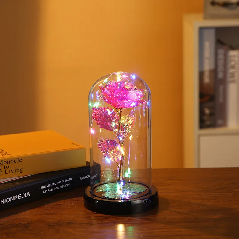 Rose Enchantée ديكور وردة زجاجية