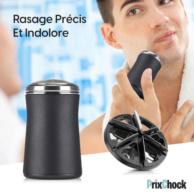 Rasoir Électrique de Poche pour Hommes – Compact, Lavable et Efficace