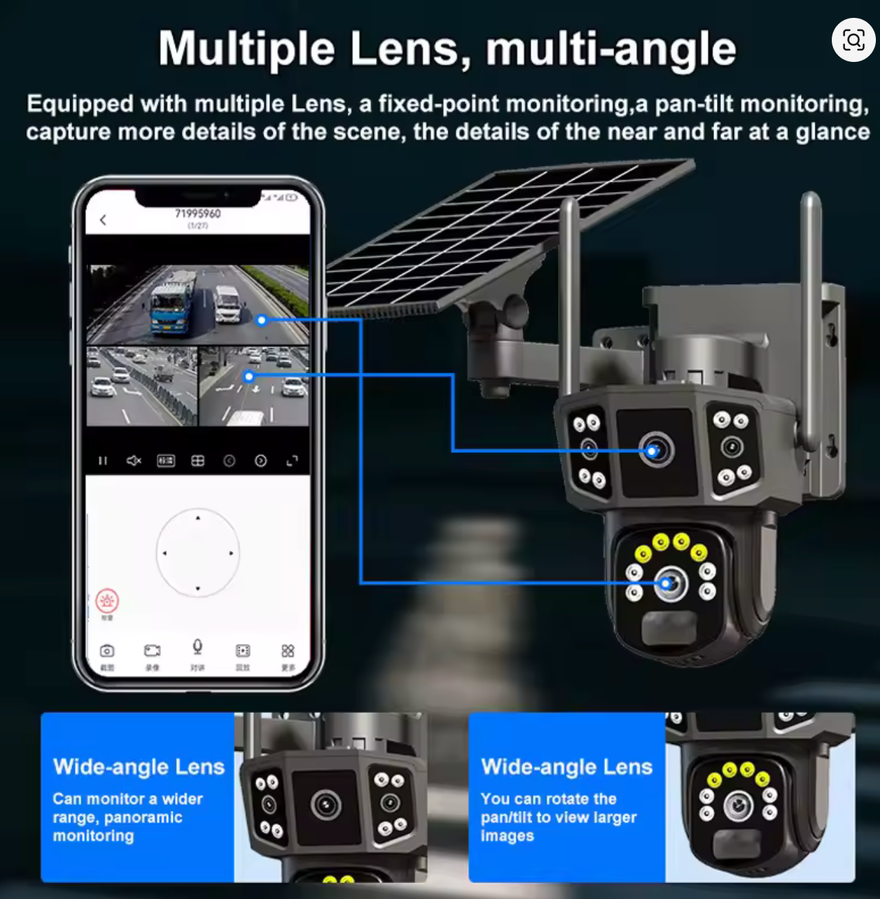 Camera solaire 4G 10mp tinder