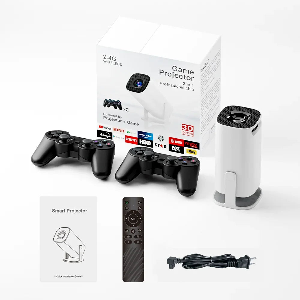 Nouvelle version de jeu transfrontalière projecteur HY300/P30/HY320/S40 4K Android 13 console de jeu haute définition
